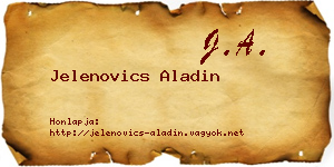 Jelenovics Aladin névjegykártya
